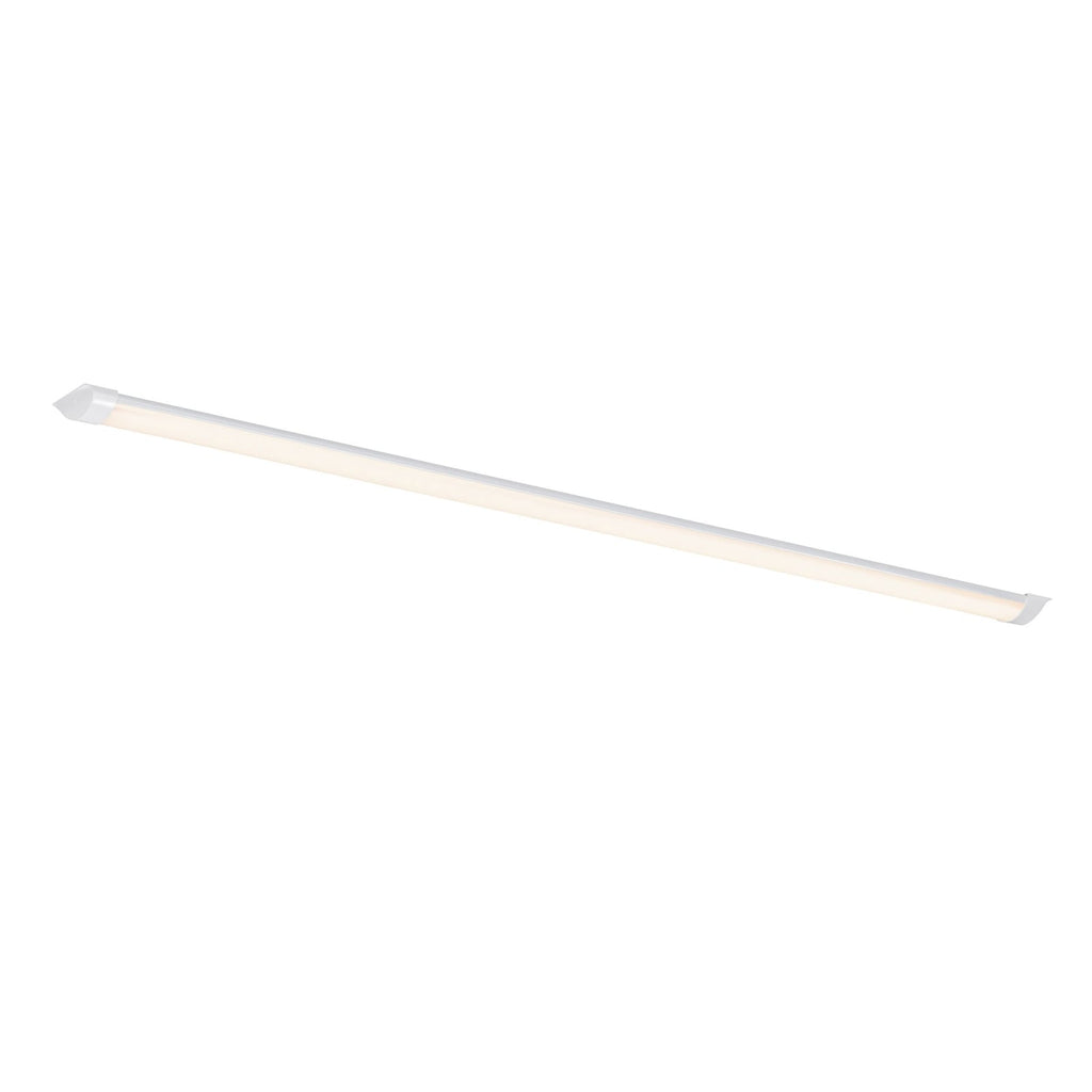 LED-lyslist Glendale hvit plast 119 cm 21W varmhvit forfra