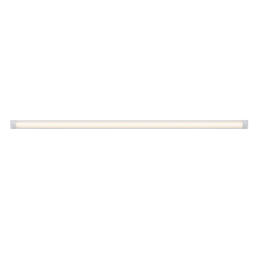 LED-lyslist Glendale hvit plast 119 cm 21W varmhvit bakside