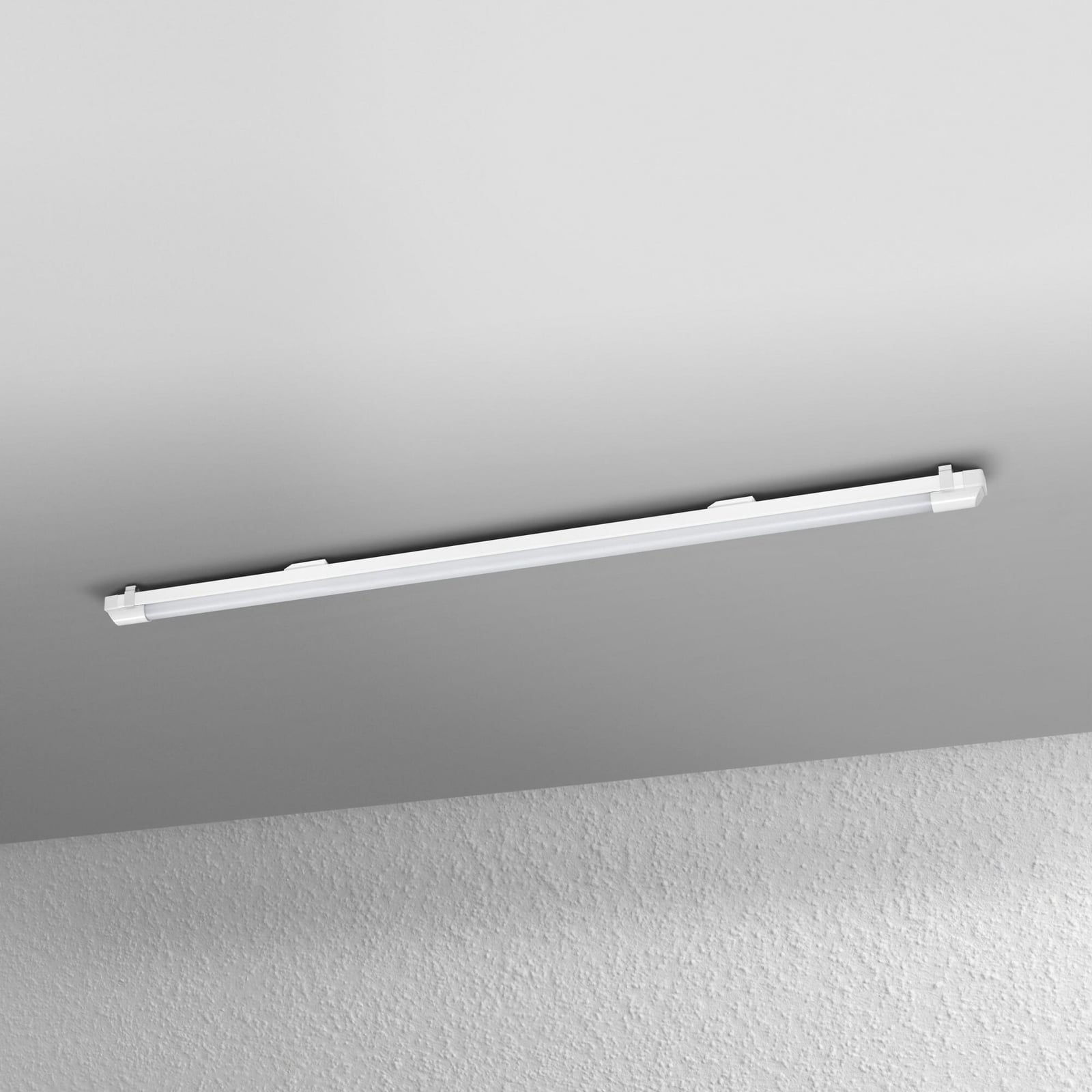 LED-lyslist POWER BATTEN hvit stål 120 cm detalj av materiale