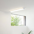 LED-lyslist Wilmington hvit plast 90,5 cm forfra