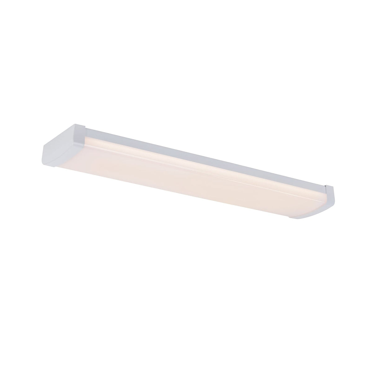 LED-lyslist Wilmington hvit plast forfra
