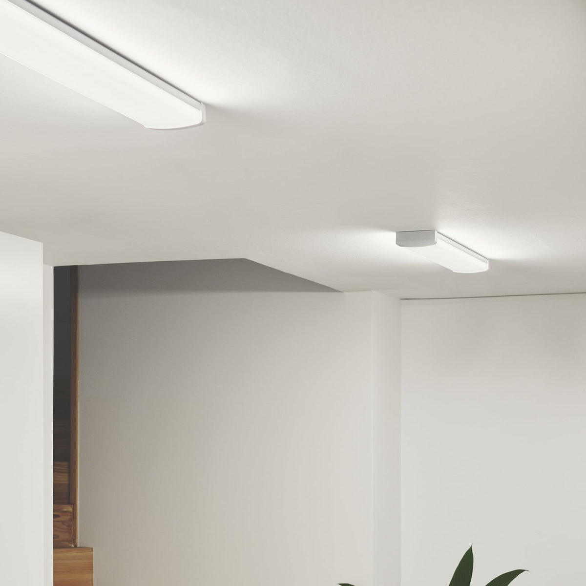 LED-lyslist Wilmington hvit plast montert