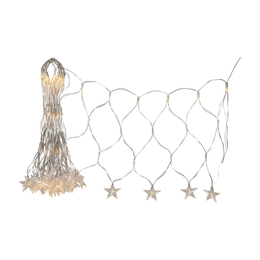 LED-lysnett StarNet 160 LED varmhvit 480 cm IP44 montert utendørs