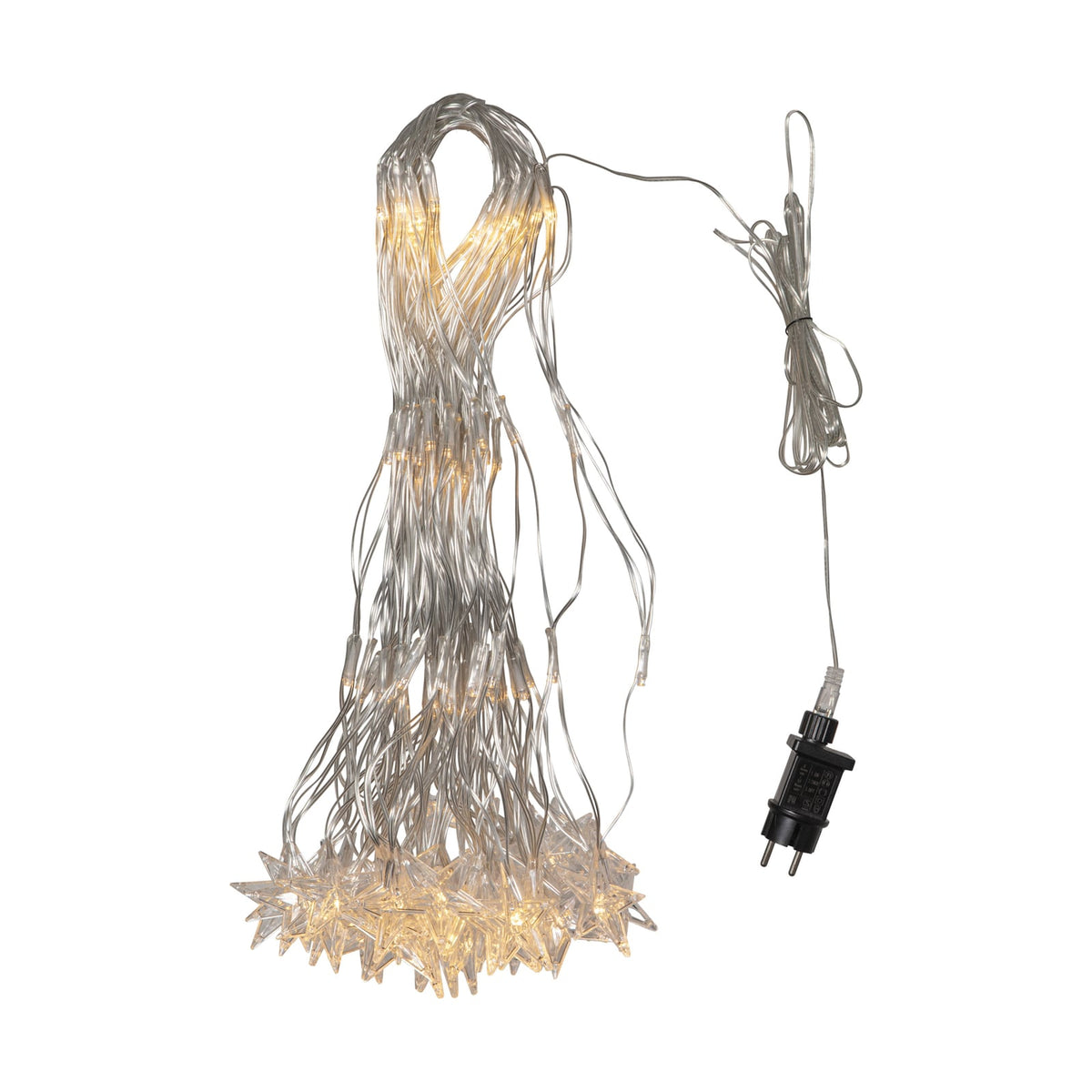 LED-lysnett StarNet 160 LED varmhvit 480 cm IP44 nærbilde av LED-lys