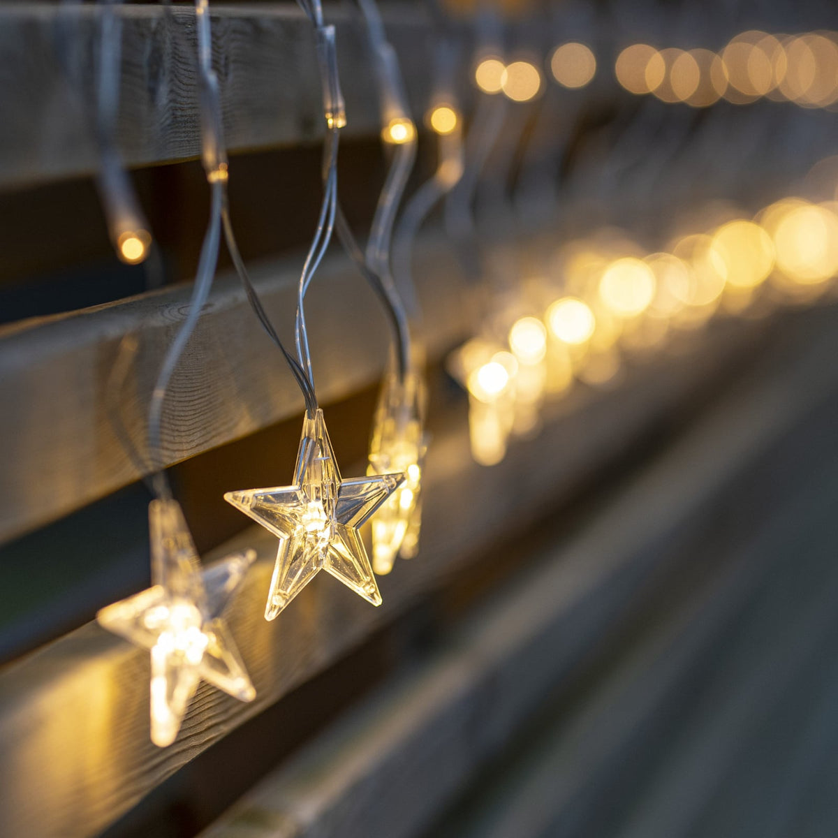 LED-lysnett StarNet 160 LED varmhvit 480 cm IP44 kabel og støpsel