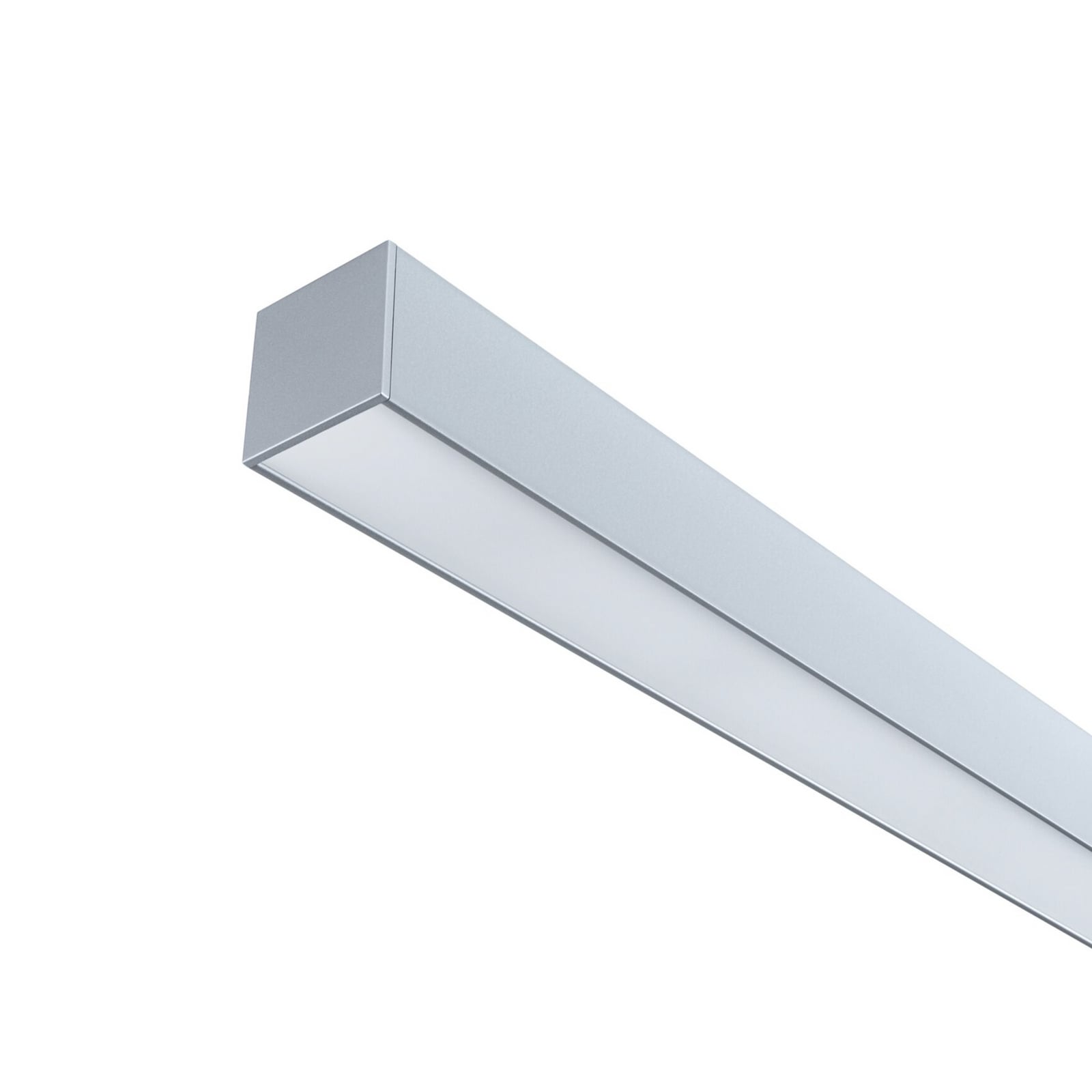 Nærbilde av LED lysskinner Linion matt krom 50 cm 8,5W dimbar lys