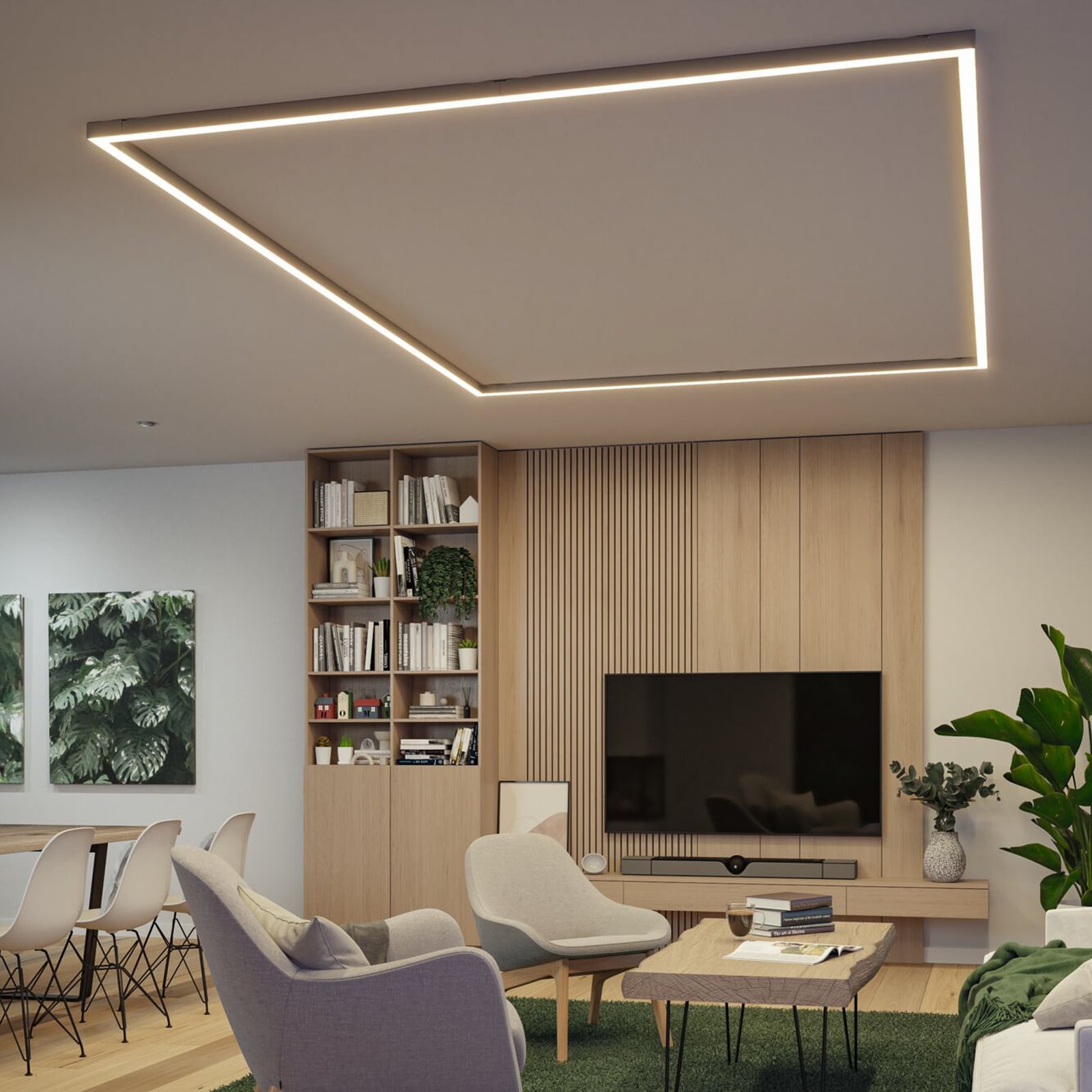 LED lysskinner Linion matt krom 50 cm 8,5W dimbar koblinger