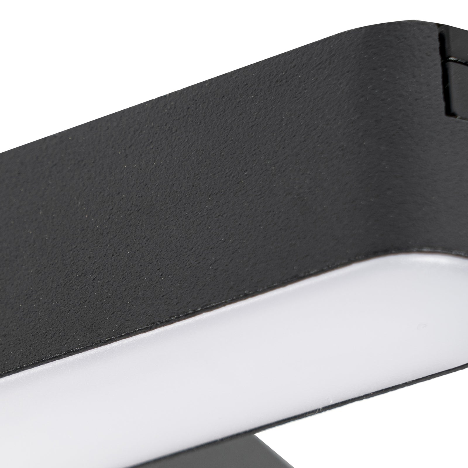 LED lysskinner T-form Lumaro svart med tilkobling