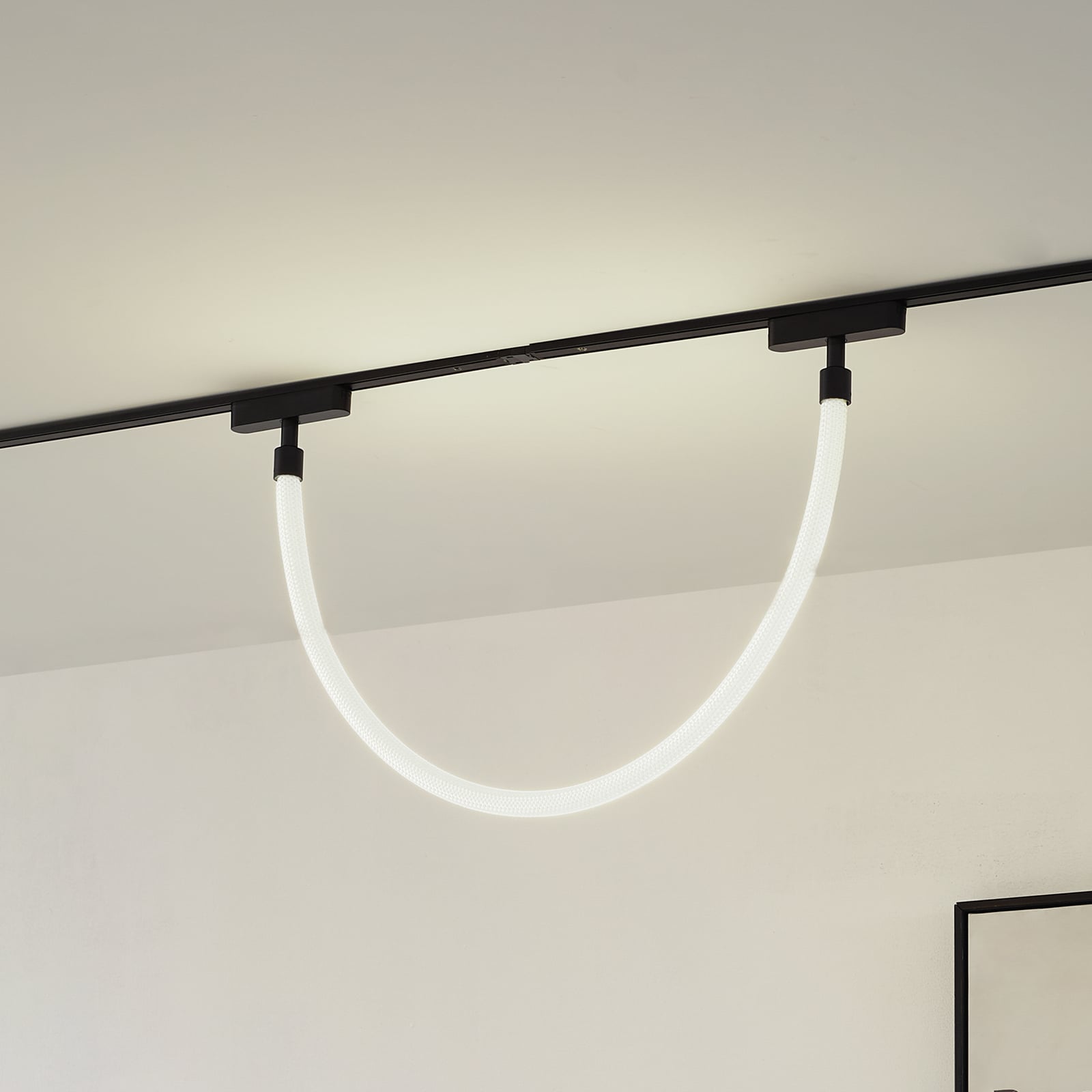 LED lysslange Lumaro CCT dimbar tekstil 100 cm foran