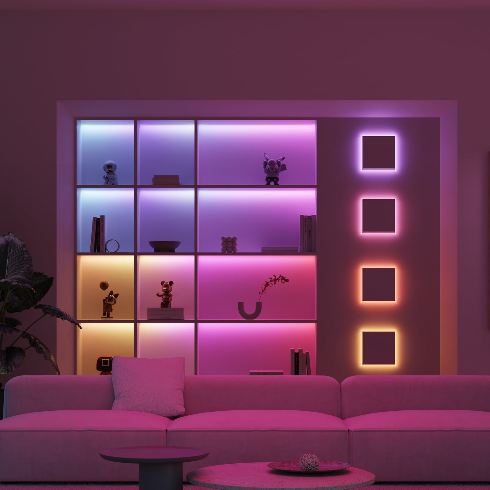 Detalj av LED lysslange Neon 360 Tube RGB 3 m IP44 dimbar - Calex