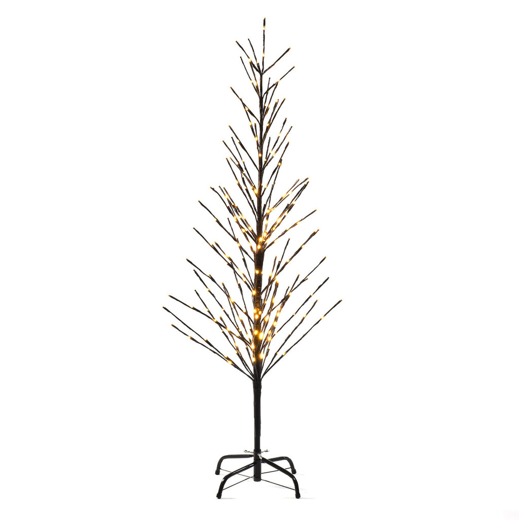 LED-lystre svart 150 cm 240 LED IP44 utendørs - Konstsmide stender og kabel