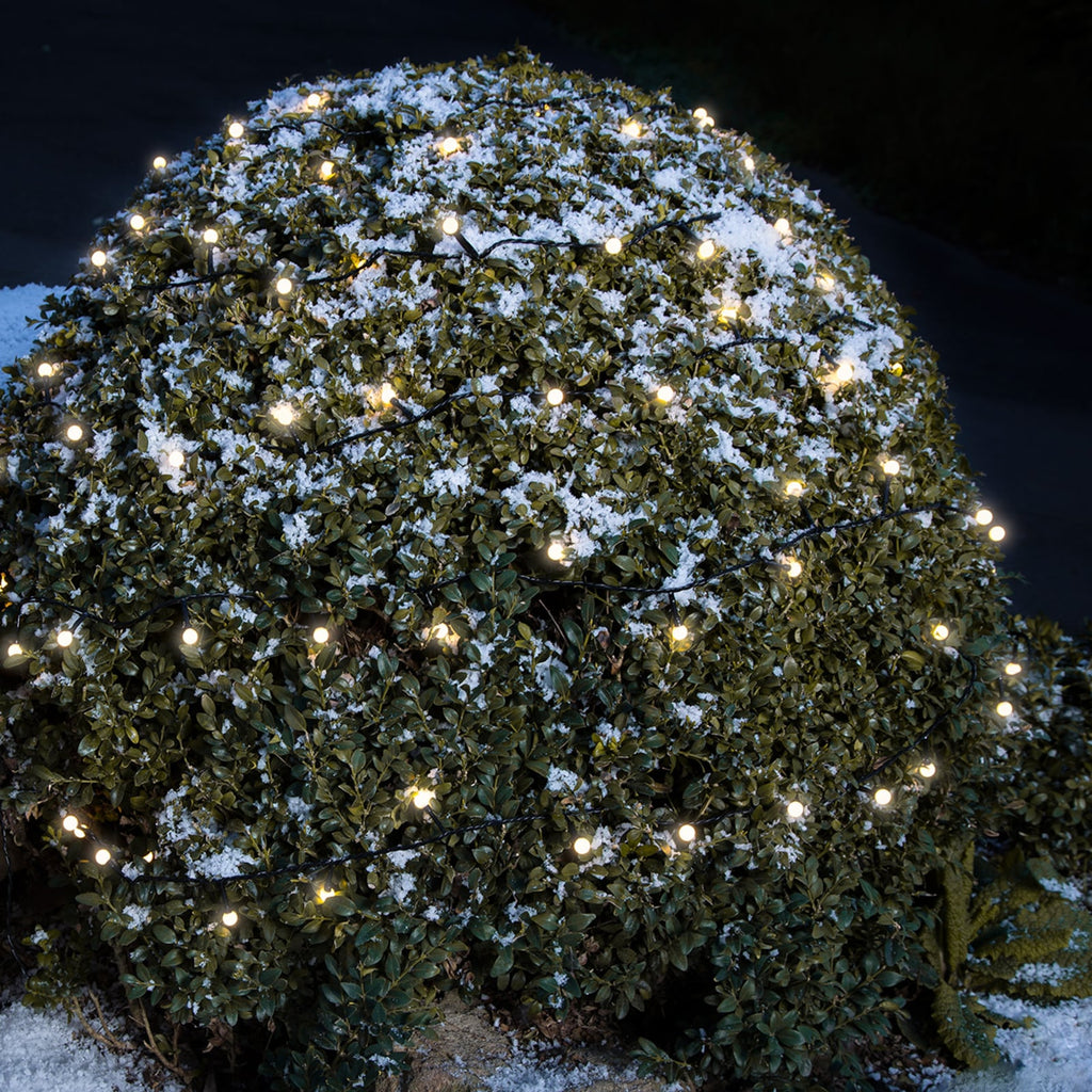 LED-minilyslenke utendørs 80-lys varmhvit IP44 Konstsmide Christmas bakside