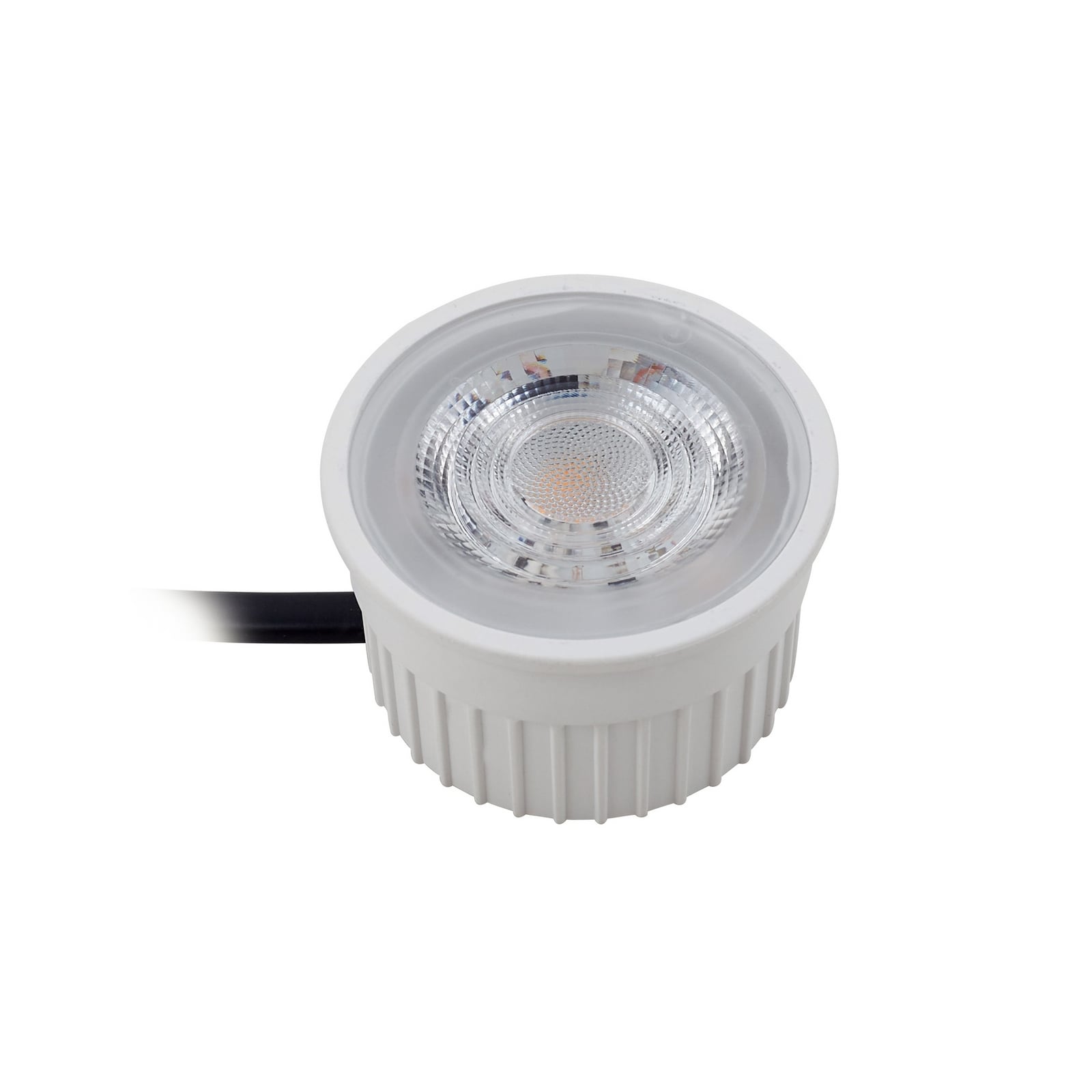 LED-modul GU10 4,9W 2700K varmhvit dimbar montert