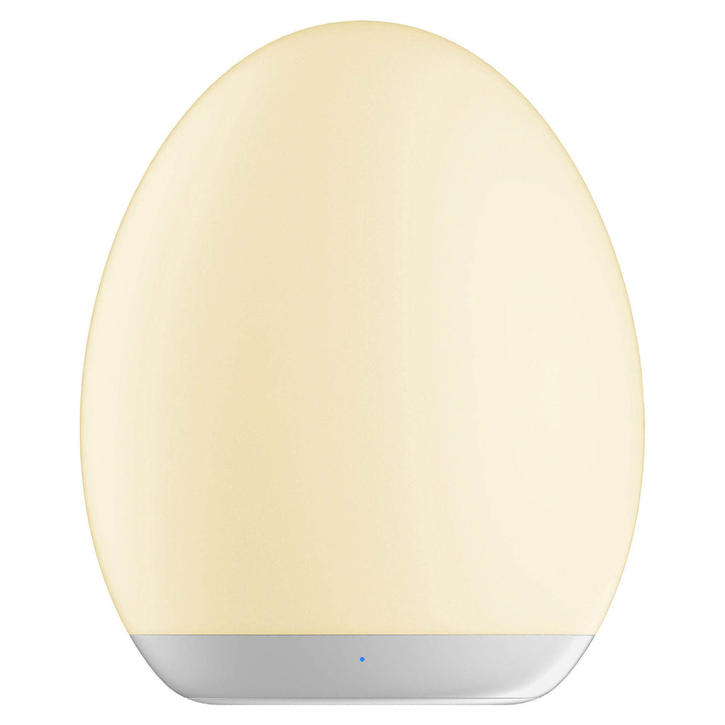 LED nattlampe oppladbar RGBW hvit plast H11 cm - STAR TRADING i interiør