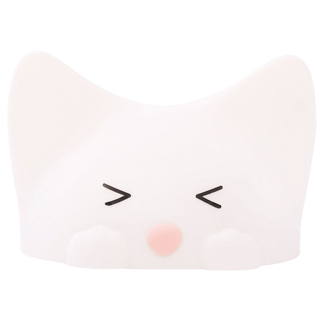 LED nattlys Catty Cat dimbar 7 farger med lyd bakside
