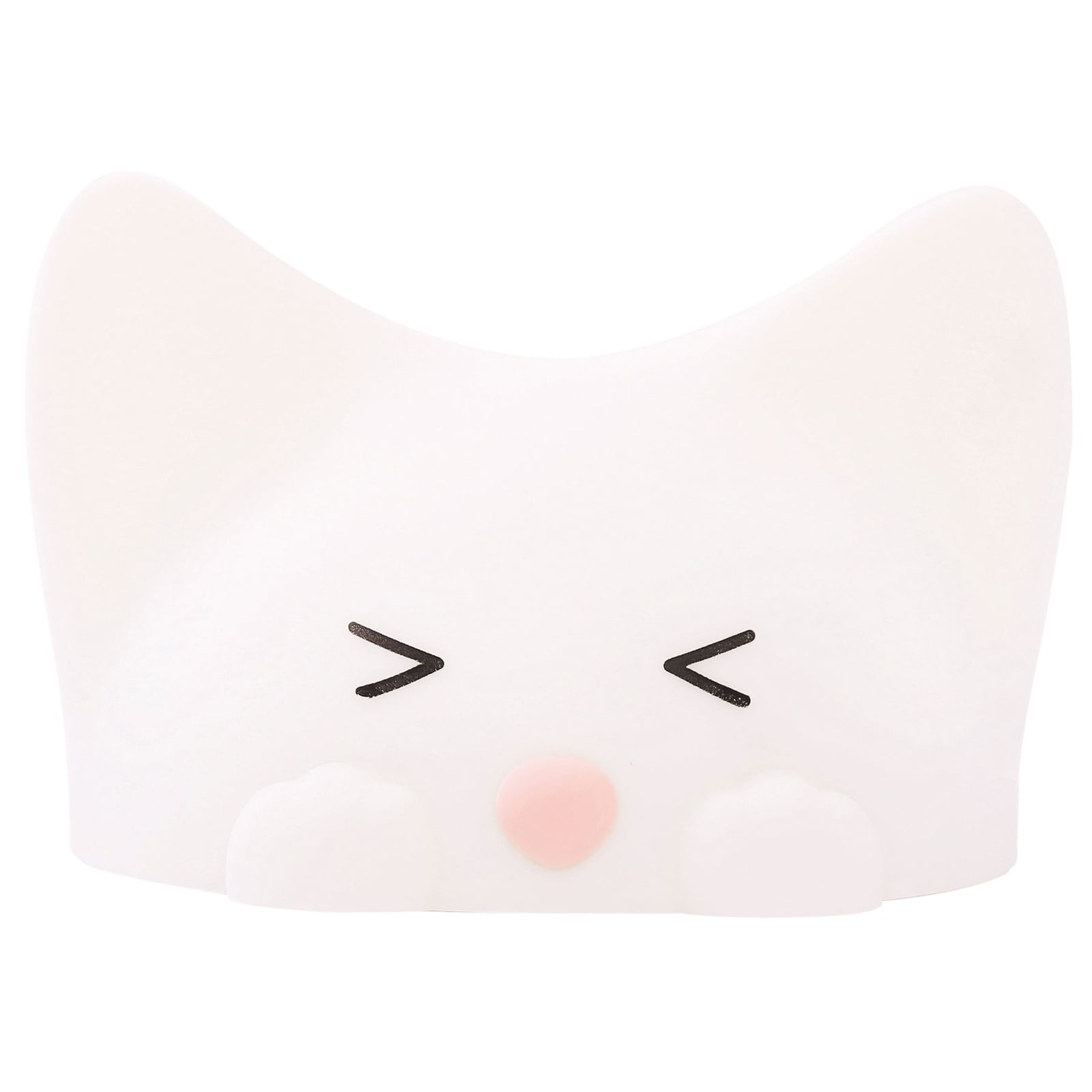 LED nattlys Catty Cat dimbar 7 farger med lyd bakside