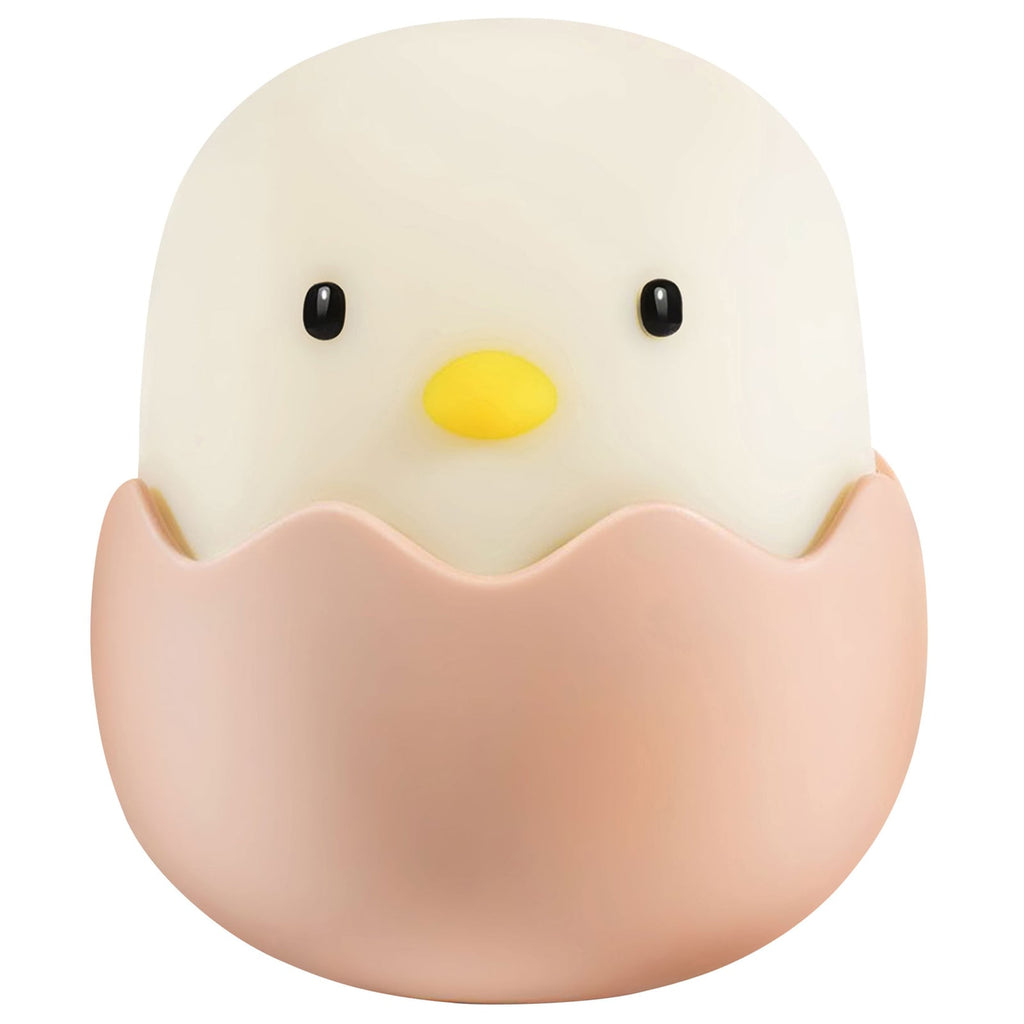LED nattlys Eggy Egg oppladbart dimbart hvit Ø10 cm forfra