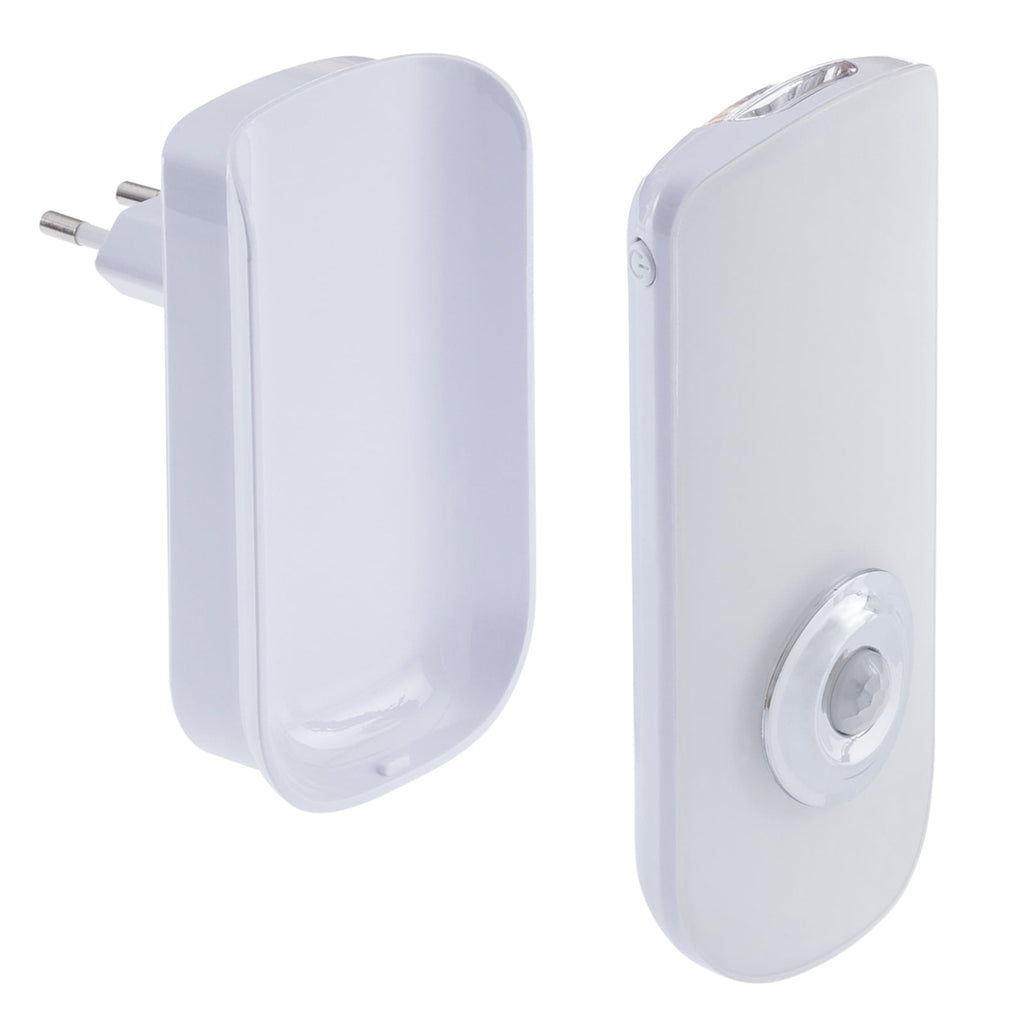 Nærbilde av sensor på LED nattlys Nox med bevegelsessensor hvit