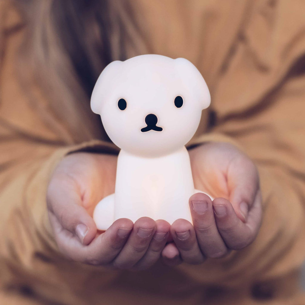 Detalj av LED nattlys Snuffy Bundle of Light silikon hvit