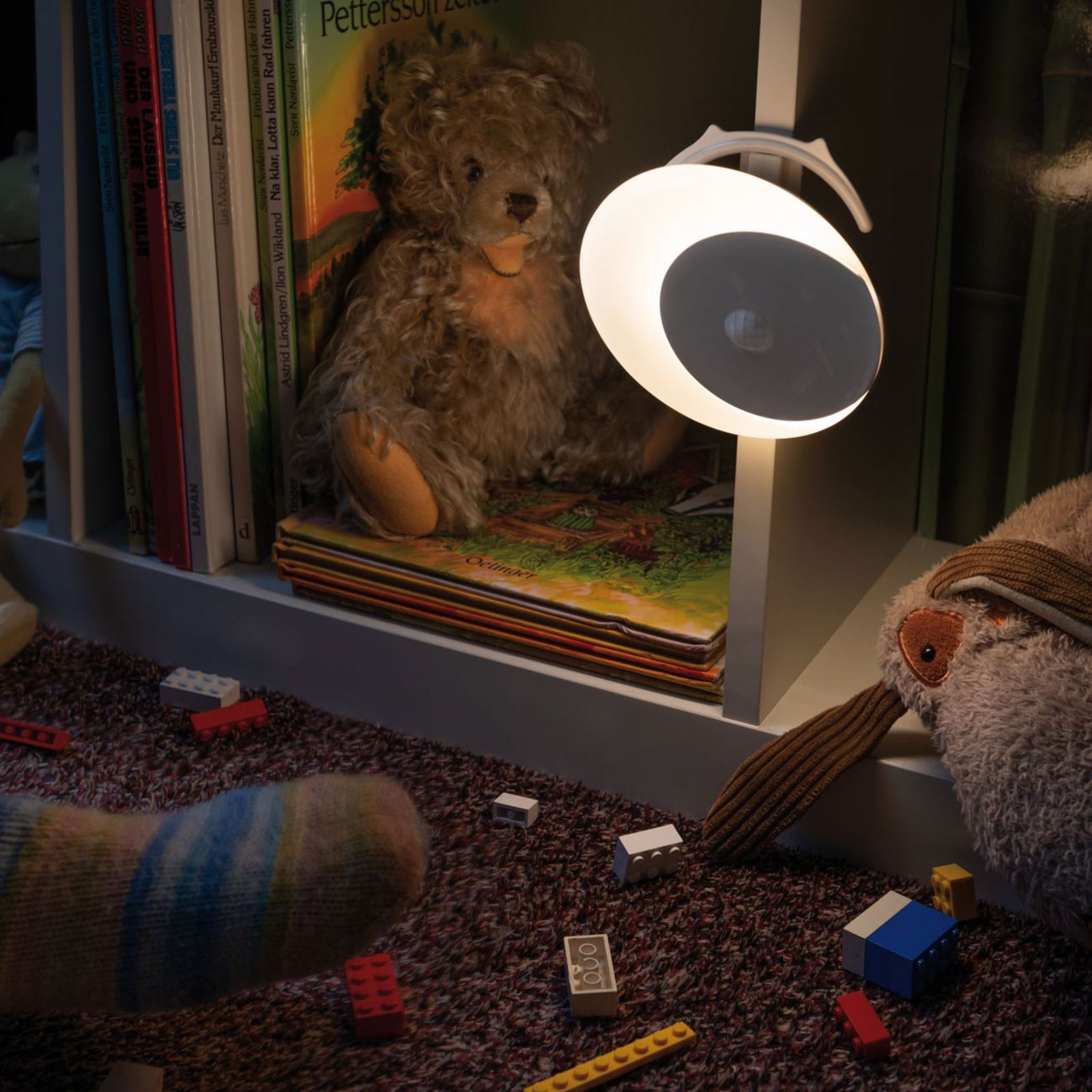 LED nattlys Viby mobilt rundt med bevegelsessensor Paulmann bakside