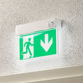 LED nødlys Nevian aluminium med batteri forfra