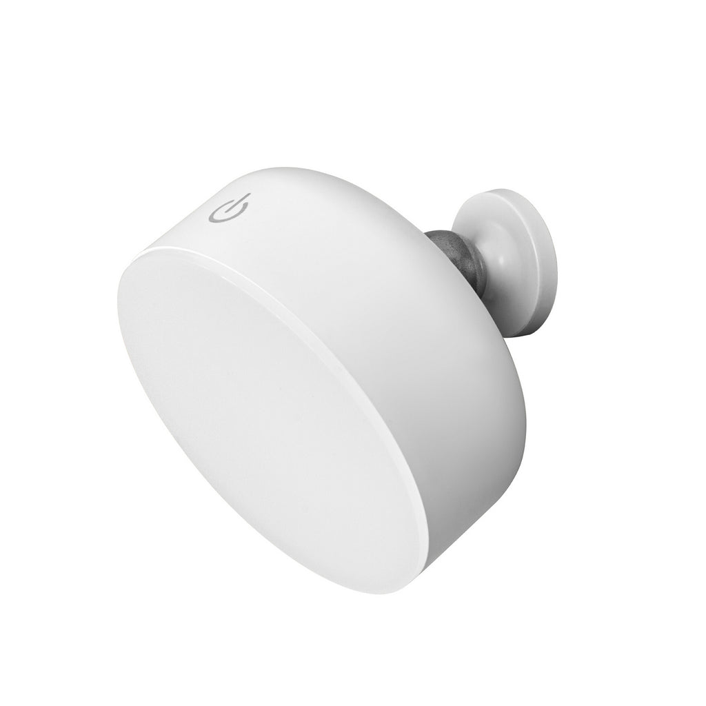 LED oppladbar 3-i-1 klemmelampe hvit dimbar 1,8W varmhvit OSRAM forfra