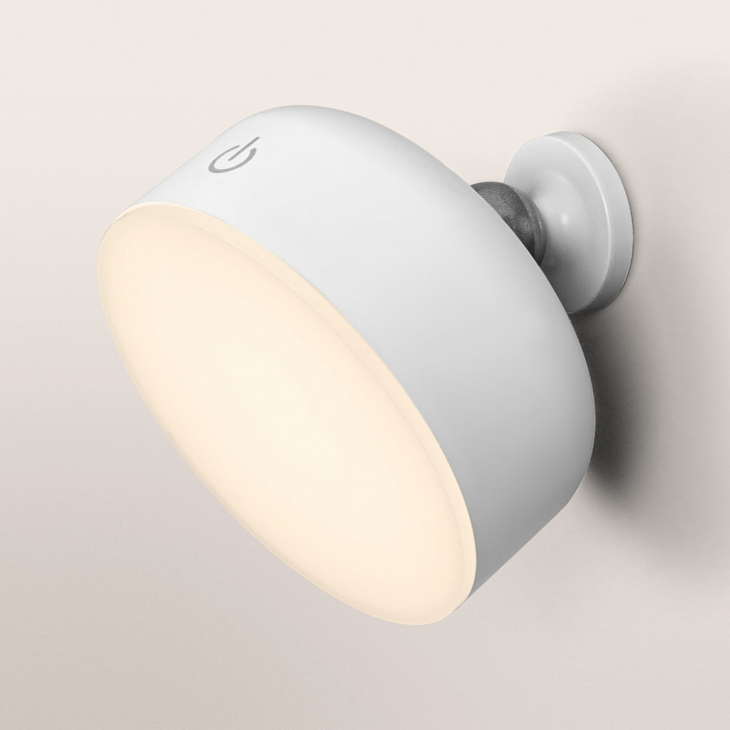 LED oppladbar 3-i-1 klemmelampe hvit dimbar 1,8W varmhvit OSRAM USB-ladekabel