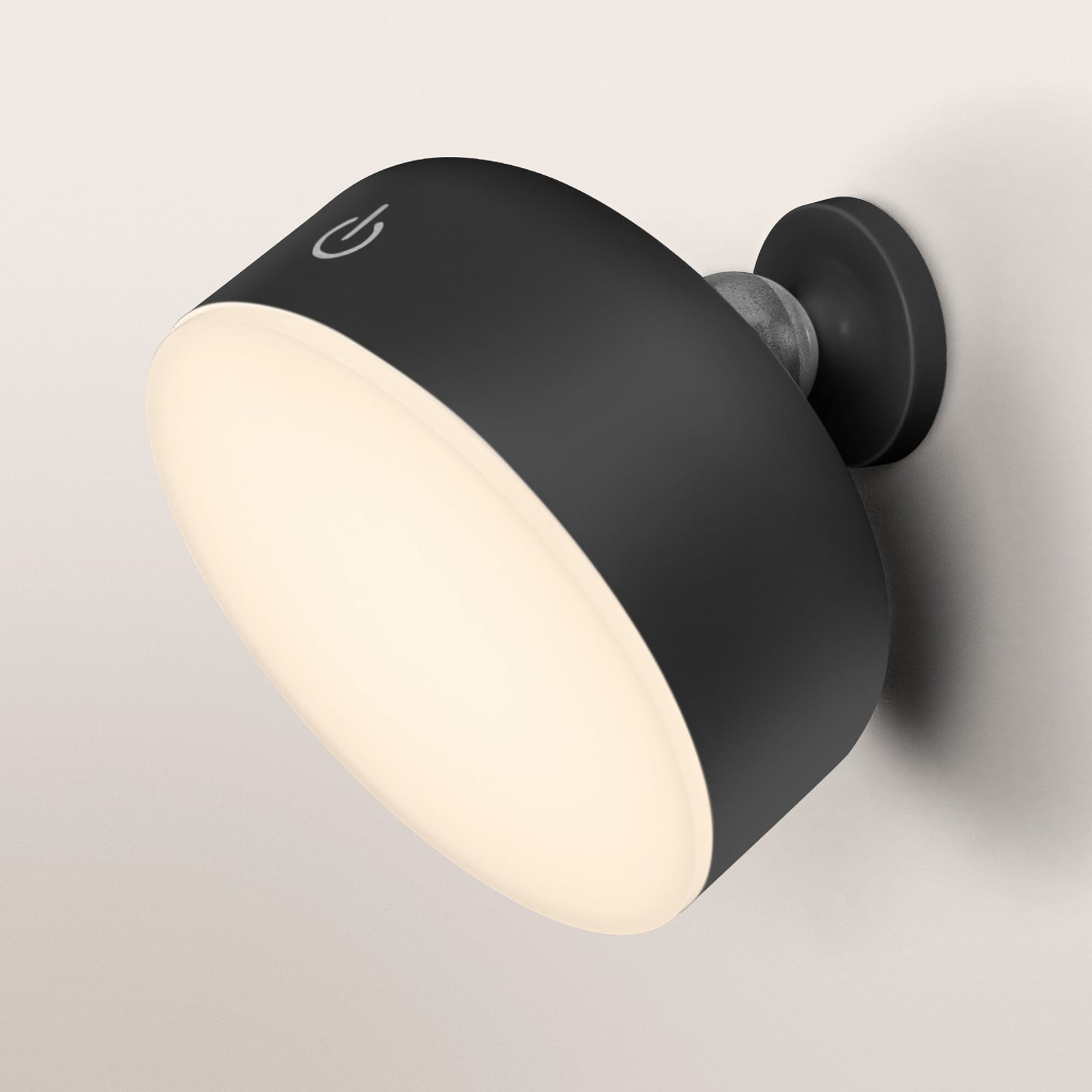 LED oppladbar 3-i-1 klemmelampe svart dimbar 1,8W varmhvit med USB ladekabel