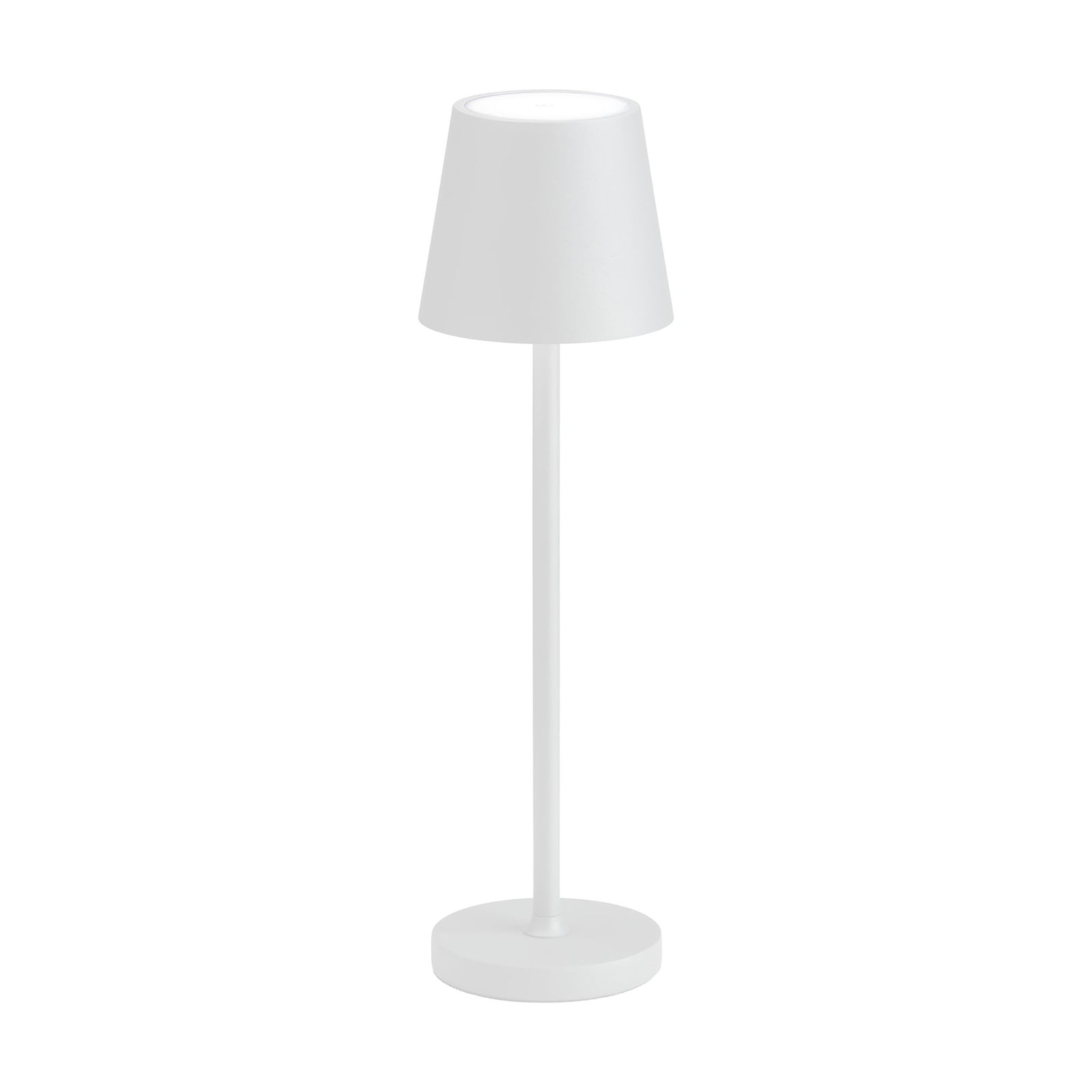 LED oppladbar bordlampe 509 dimbar hvit IP54 forfra