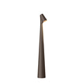 LED oppladbar bordlampe Africa H40 cm mørkebrun forfra