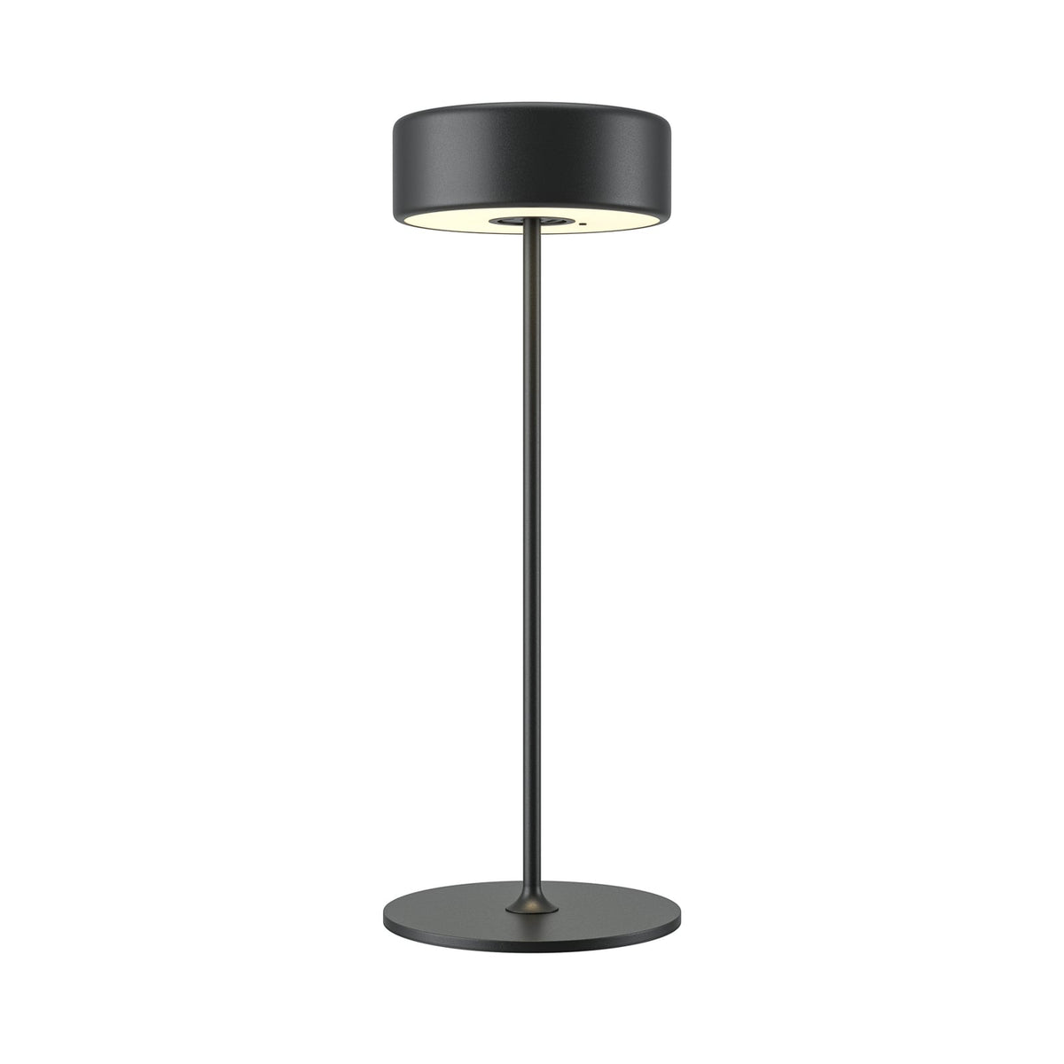 LED oppladbar bordlampe AI Collaboration svart CCT dimbar detalj av touchdimmer