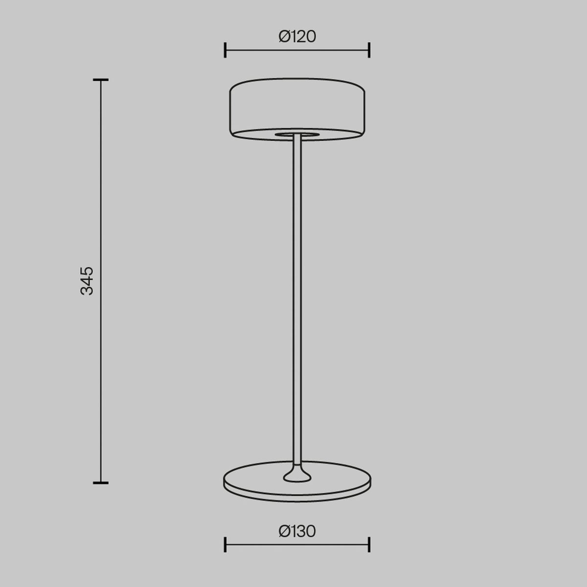 LED oppladbar bordlampe AI Collaboration svart CCT dimbar montert på bord