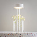 LED oppladbar bordlampe AI Collaboration glass hvit forfra