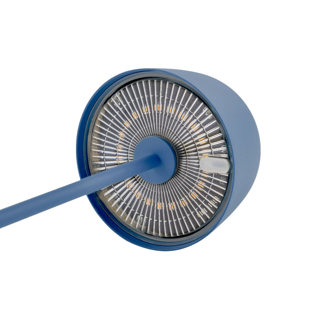 LED oppladbar bordlampe Arietty blå dimbar IP65 pakket