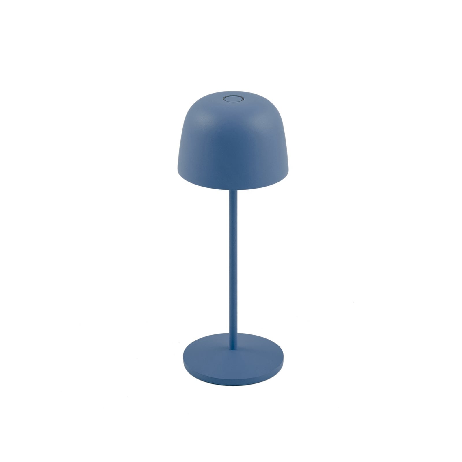 LED oppladbar bordlampe Arietty blå dimbar IP65 montert ute