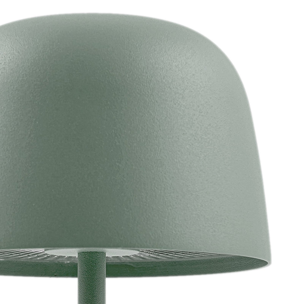 LED oppladbar bordlampe Arietty grønn dimbar IP65 i uterom