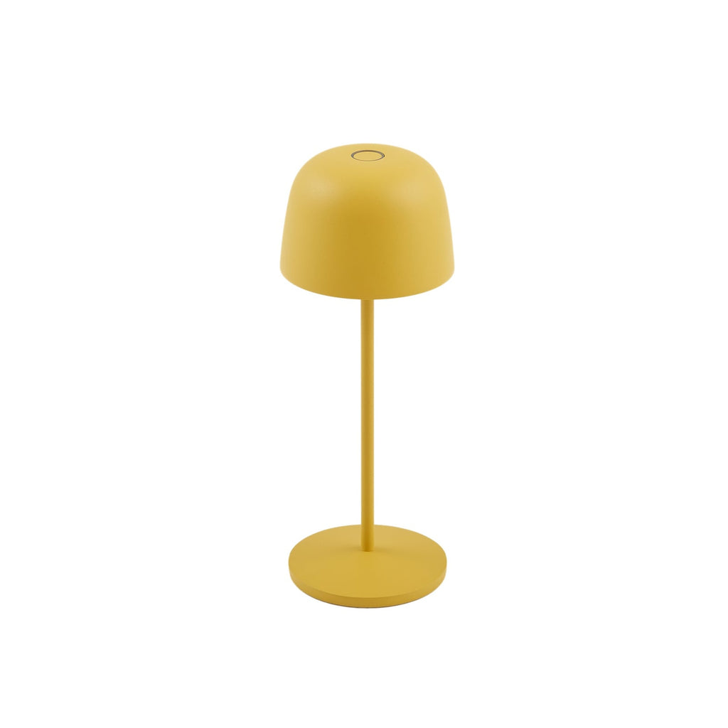 Detalj av LED oppladbar bordlampe Arietty gul dimbar IP65 - Lindby