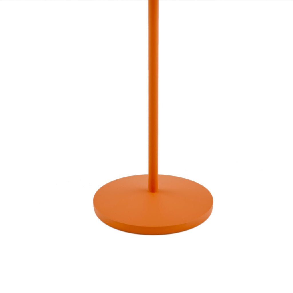 LED oppladbar bordlampe Arietty oransje IP65 dimbar batteriindikator