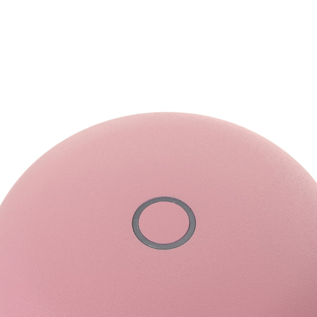 Sideprofil av LED oppladbar bordlampe Arietty rosa dimbar IP54