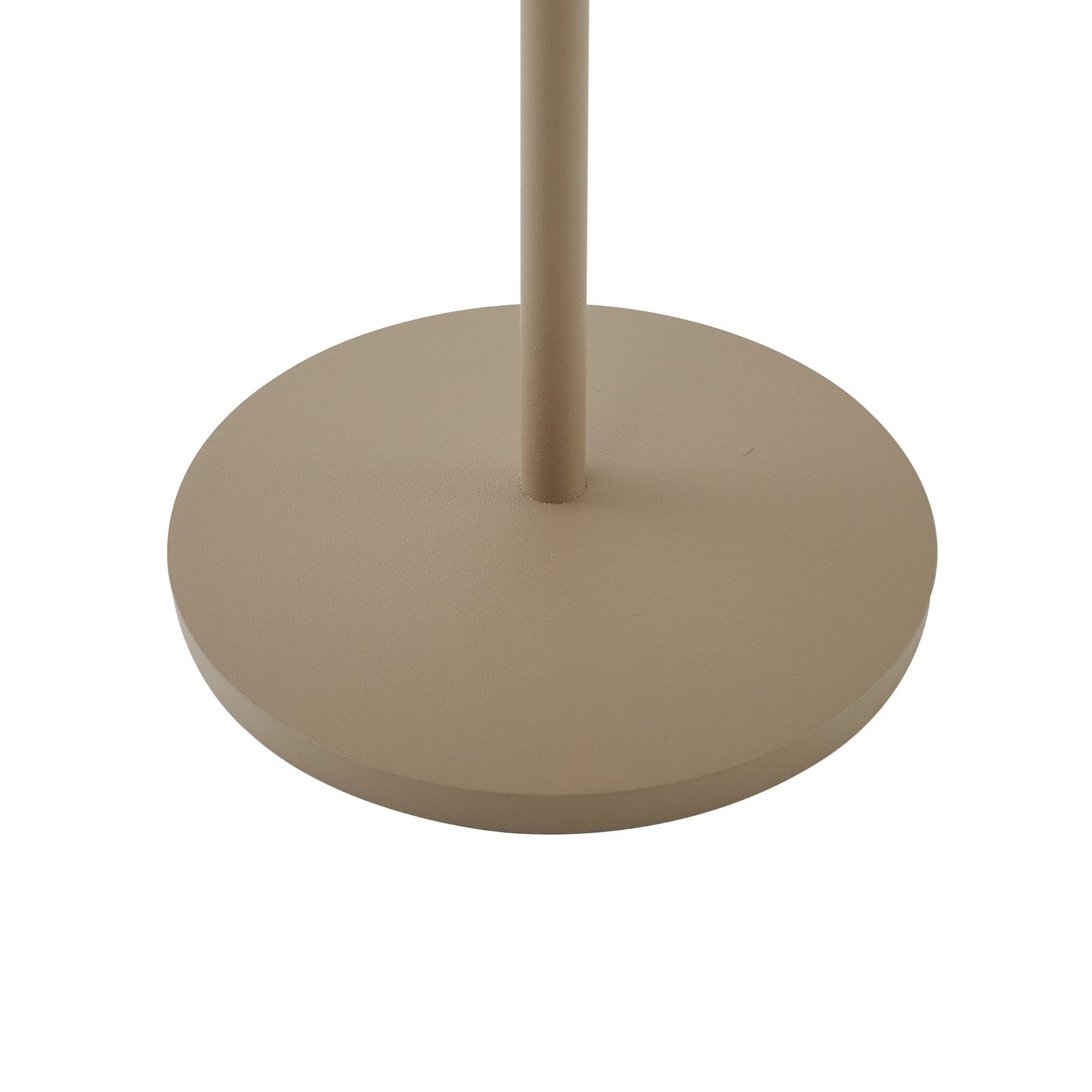 LED oppladbar bordlampe Arietty sandbeige dimbar IP65 med dimmerfunksjon