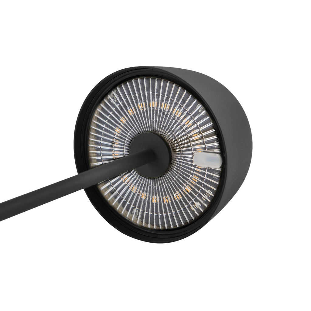 LED oppladbar bordlampe Arietty svart dimbar IP65 helhetsbilde