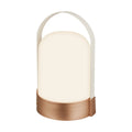 LED oppladbar bordlampe ASA BIG bronse/hvit forfra