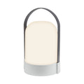 LED oppladbar bordlampe ASA BIG lysgrå/antrasitt forfra