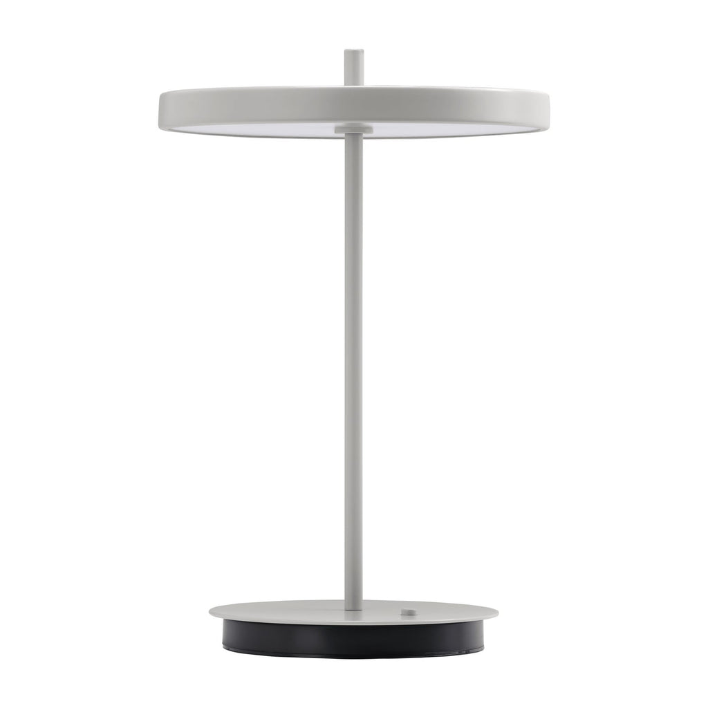 Detalj av LED oppladbar bordlampe Asteria Move lysgrå