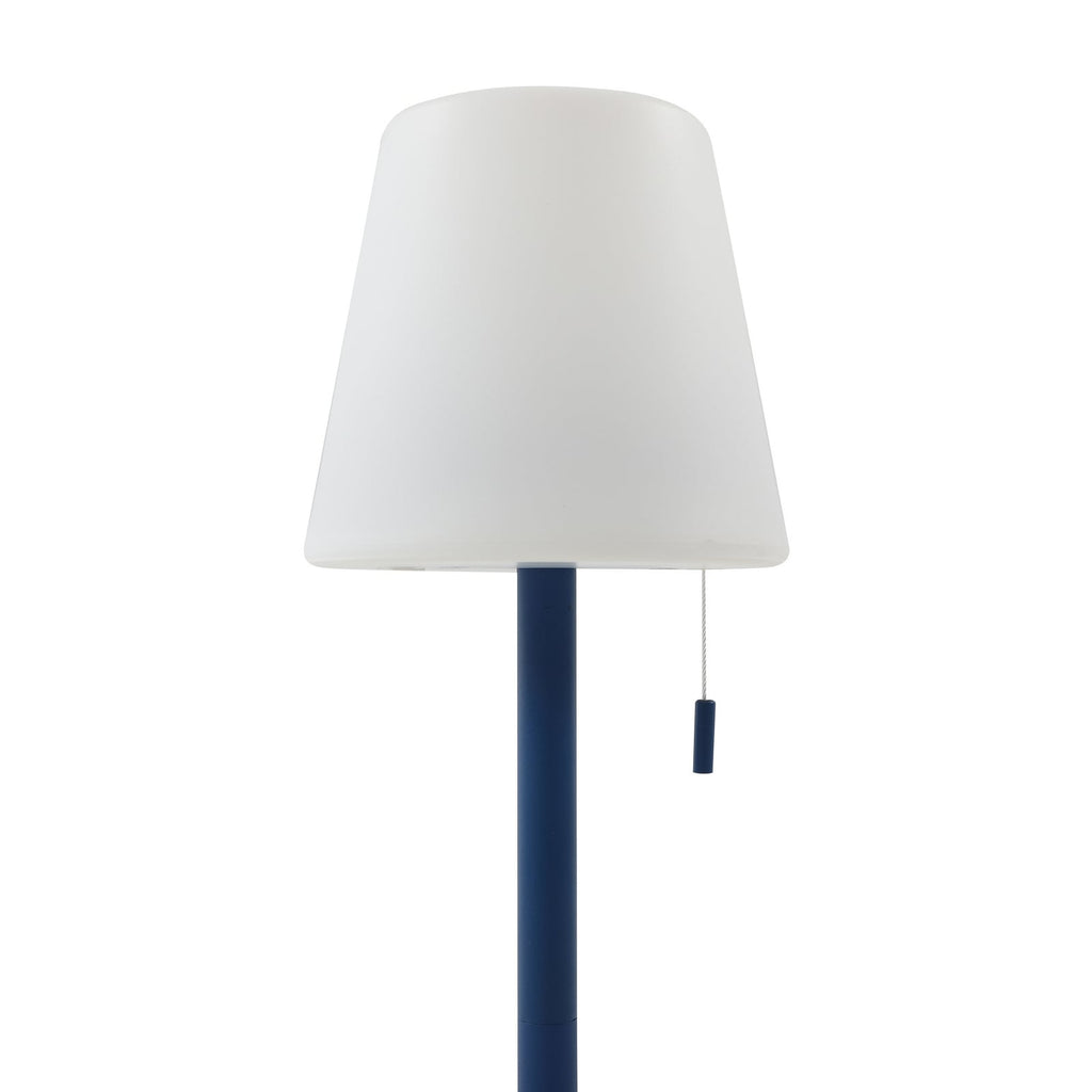 LED oppladbar bordlampe Azalea blå CCT høydejusterbar dragbryter