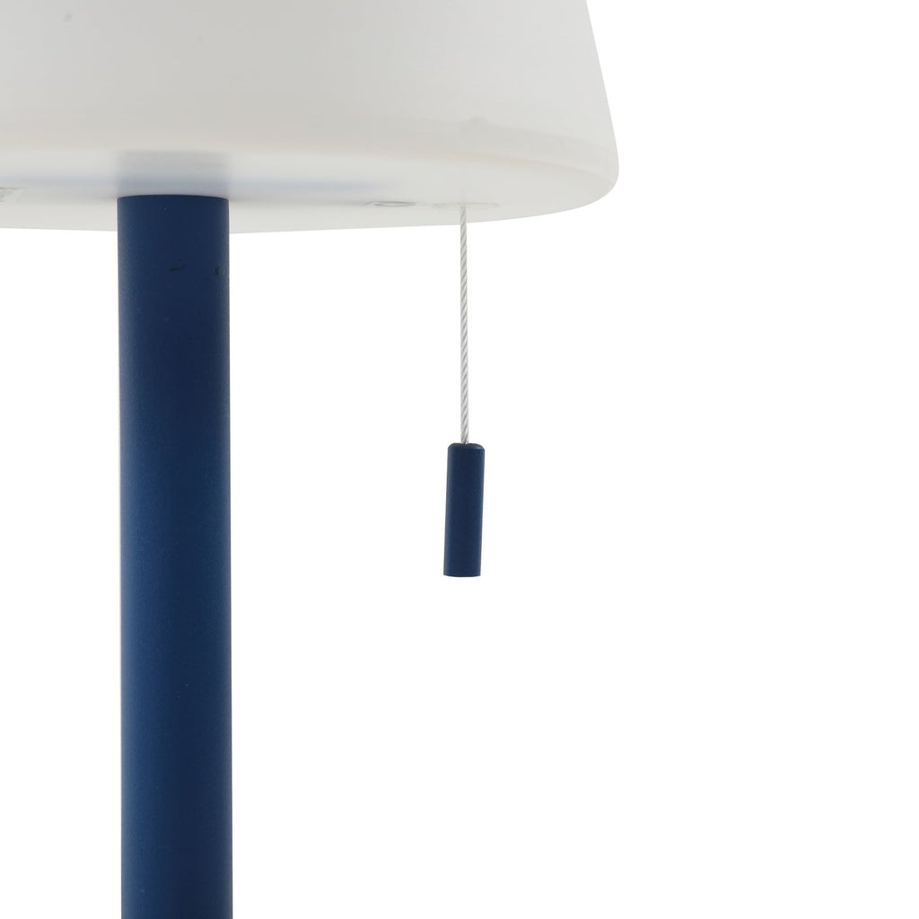 LED oppladbar bordlampe Azalea blå CCT høydejusterbar med justerbar høyde