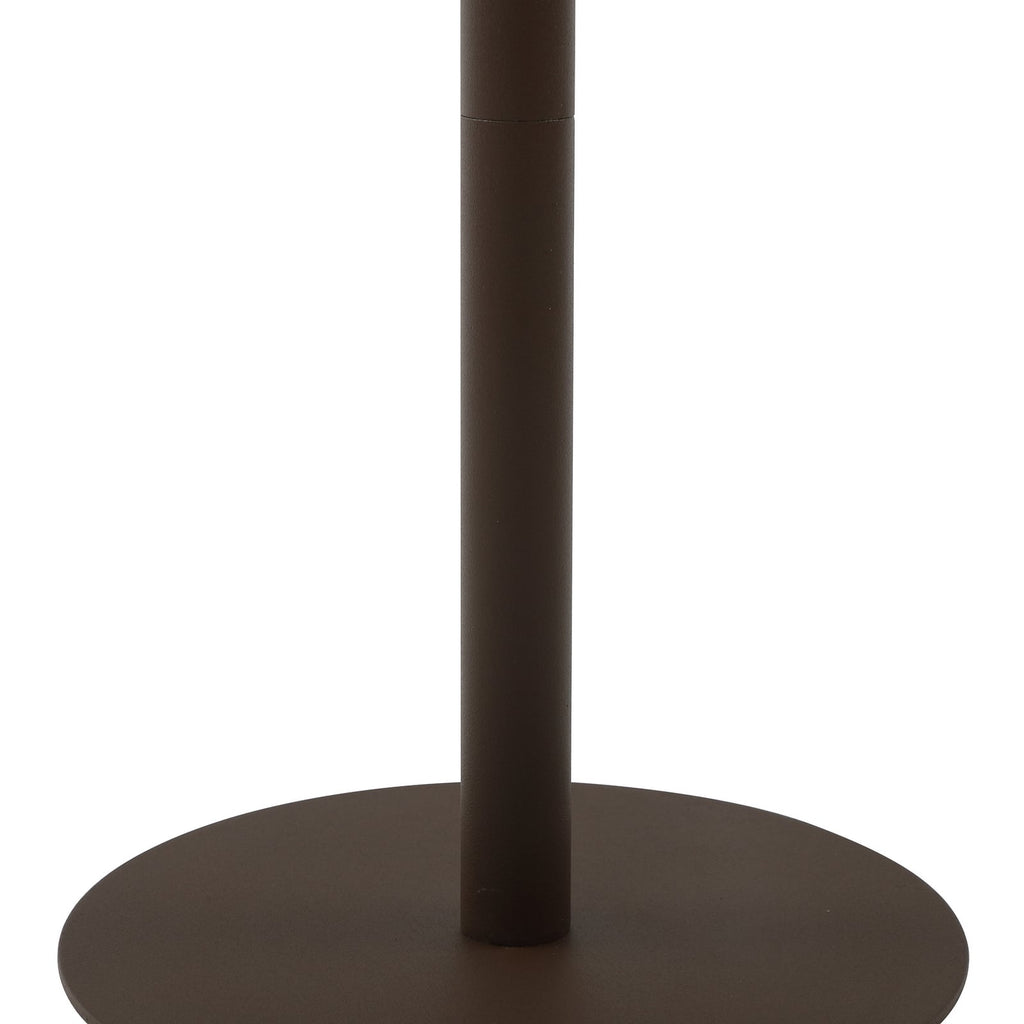 LED oppladbar bordlampe Azalea hvit/brun CCT høydejusterbar IP44 lysfargevalg