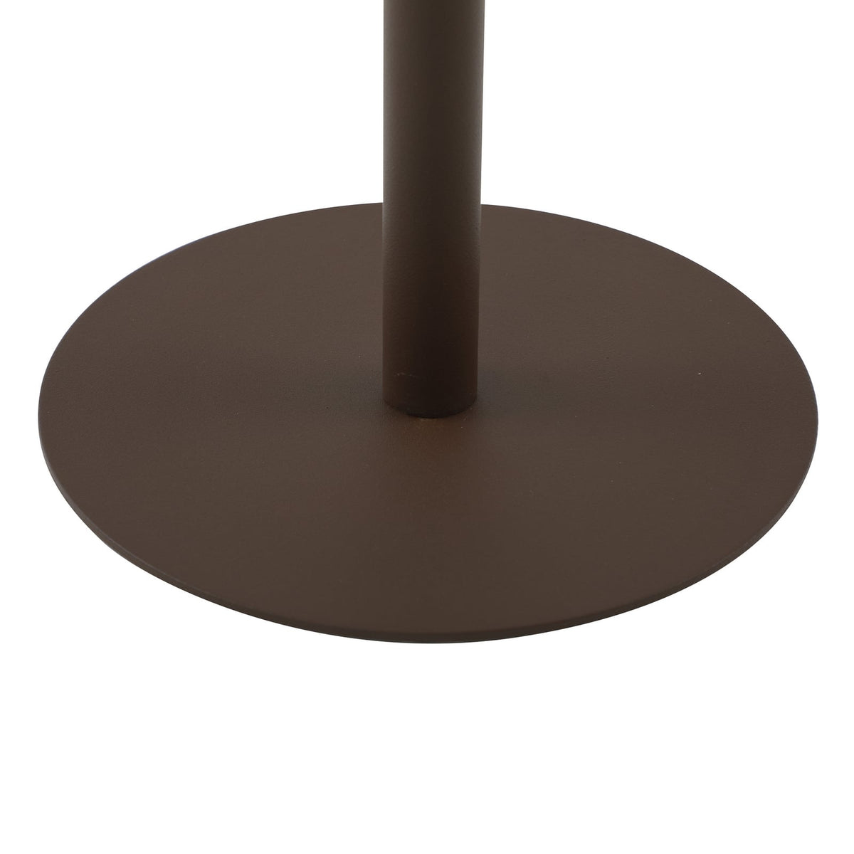 LED oppladbar bordlampe Azalea hvit/brun CCT høydejusterbar IP44 i mørkt miljø
