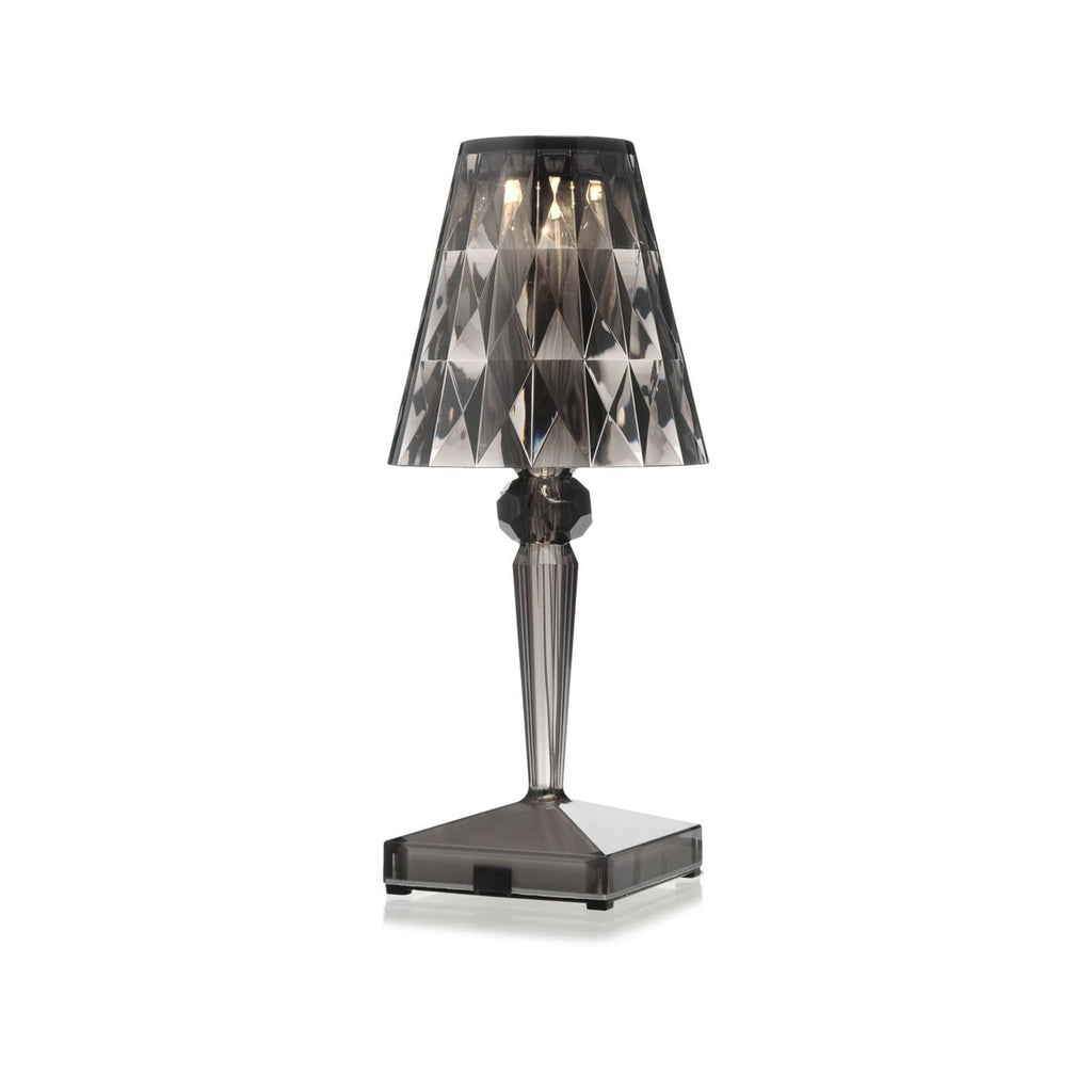 Detalj av LED oppladbar bordlampe Battery røykgrå 30 cm IP54