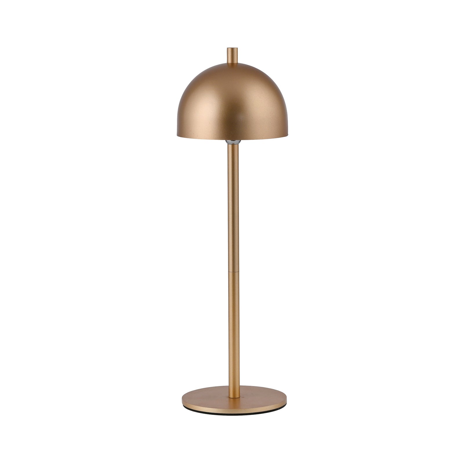 LED oppladbar bordlampe Bellies dimbar gull IP54 montert på bord